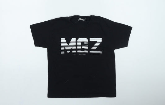 Fruit of the Loom Boys Black Cotton Basic Casual Size 5-6 Years Round Neck Pullover - MGZ