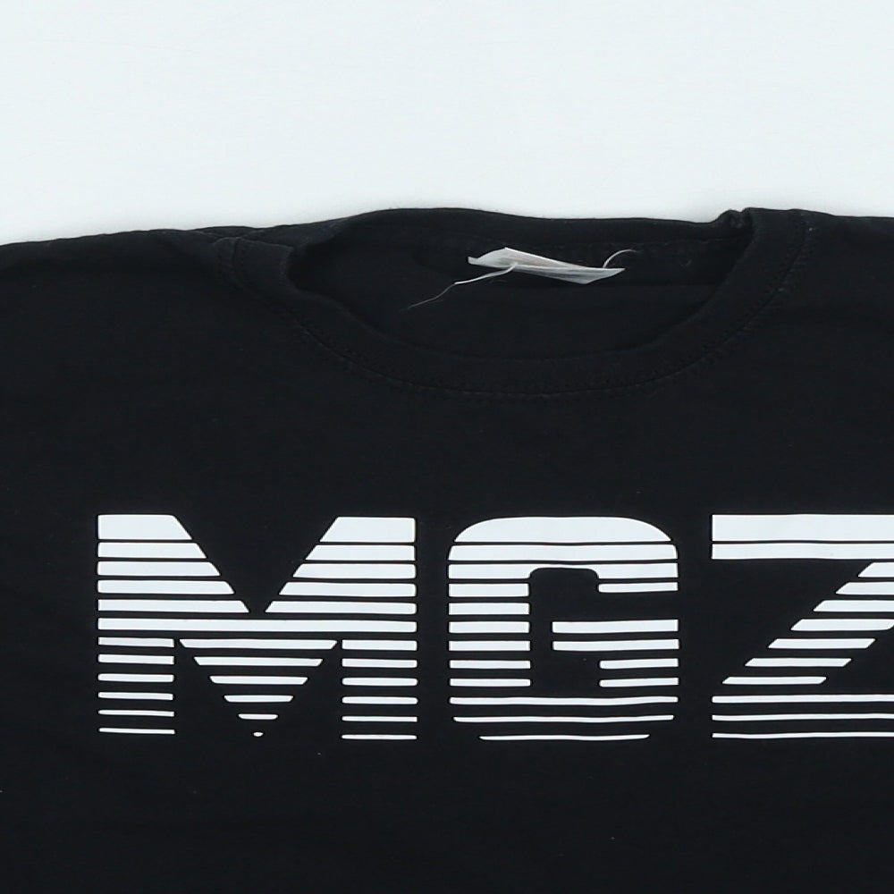 Fruit of the Loom Boys Black Cotton Basic Casual Size 7-8 Years Round Neck Pullover - MGZ
