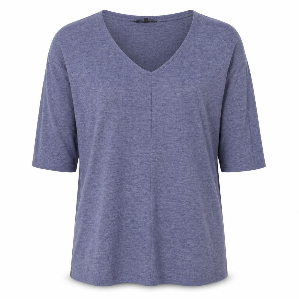 Love Leisure Womens Blue V-Neck Polyester Pullover Jumper Size 12