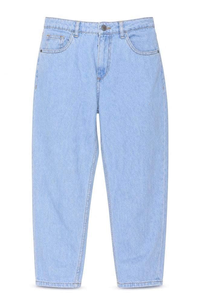 Noisy May Womens Blue Cotton Cropped Jeans Size 30 in L23 in Regular Button