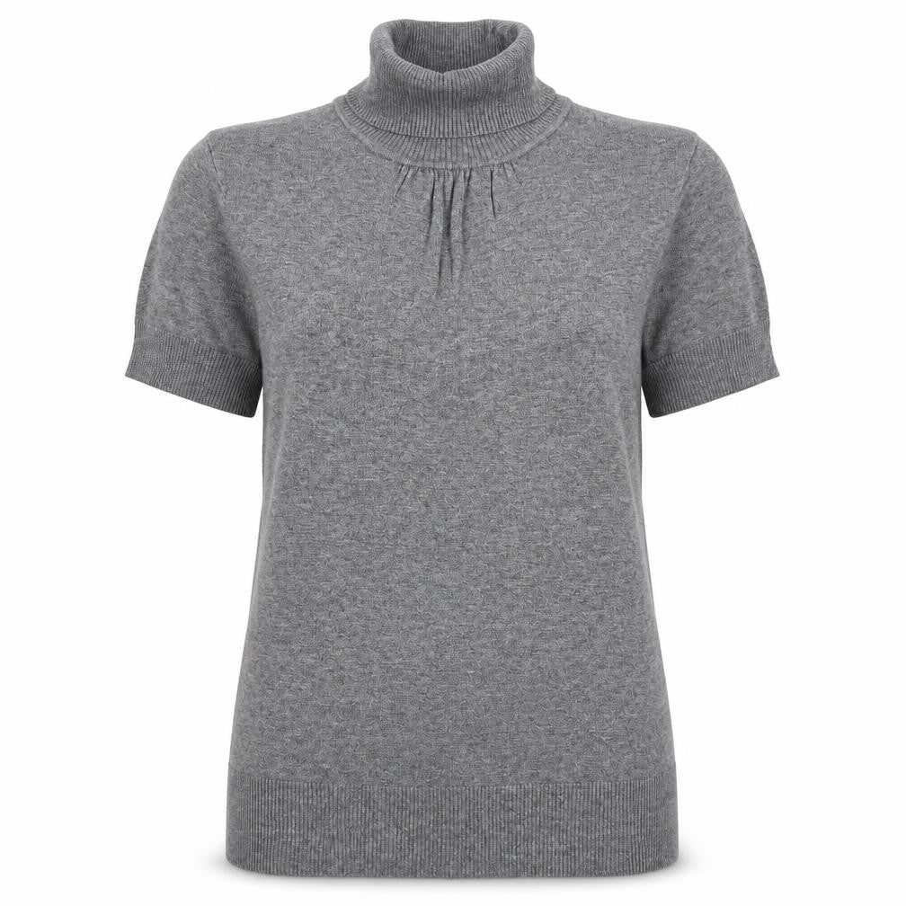 H&M Womens Grey Roll Neck Viscose Pullover Jumper Size M