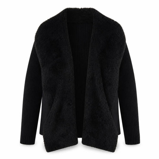 Atmosphere Womens Black V-Neck Acrylic Cardigan Jumper Size S