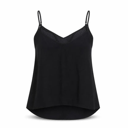 River Island Womens Black Polyester Basic Blouse Size 8 V-Neck