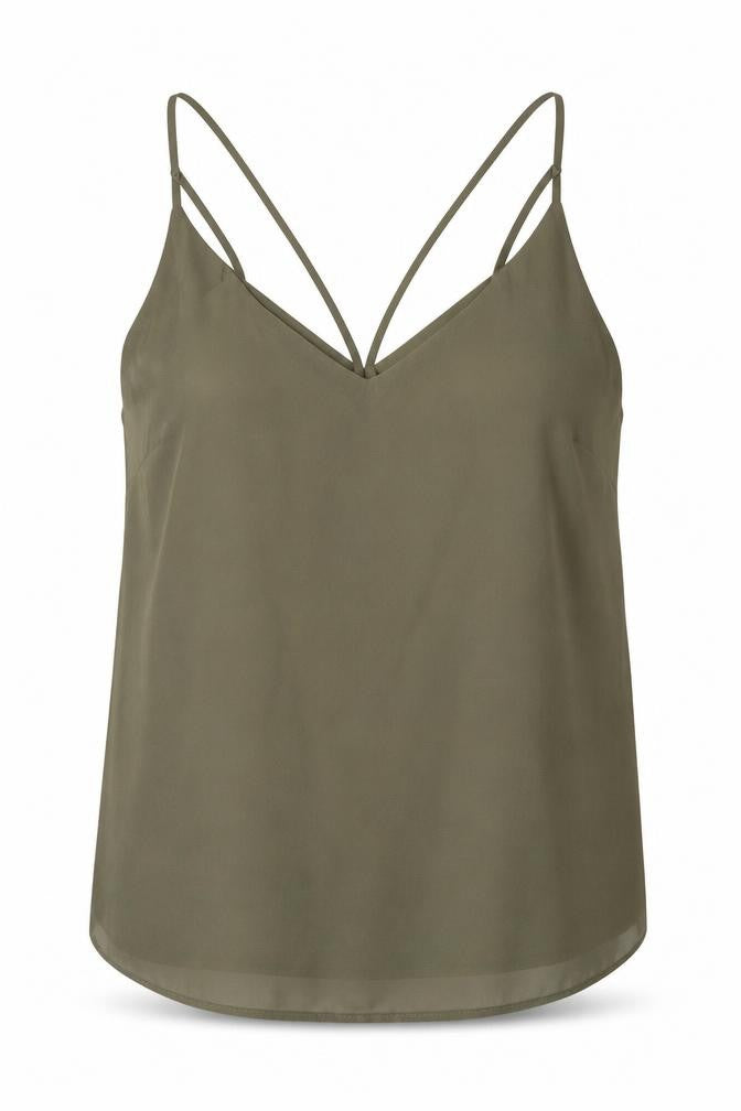 New Look Womens Green Polyester Basic Blouse Size 10 V-Neck
