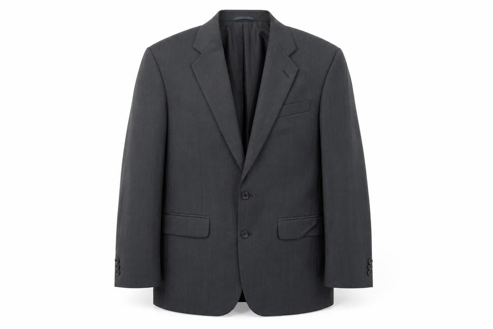 Burton Mens Grey Wool Jacket Suit Jacket Size 40