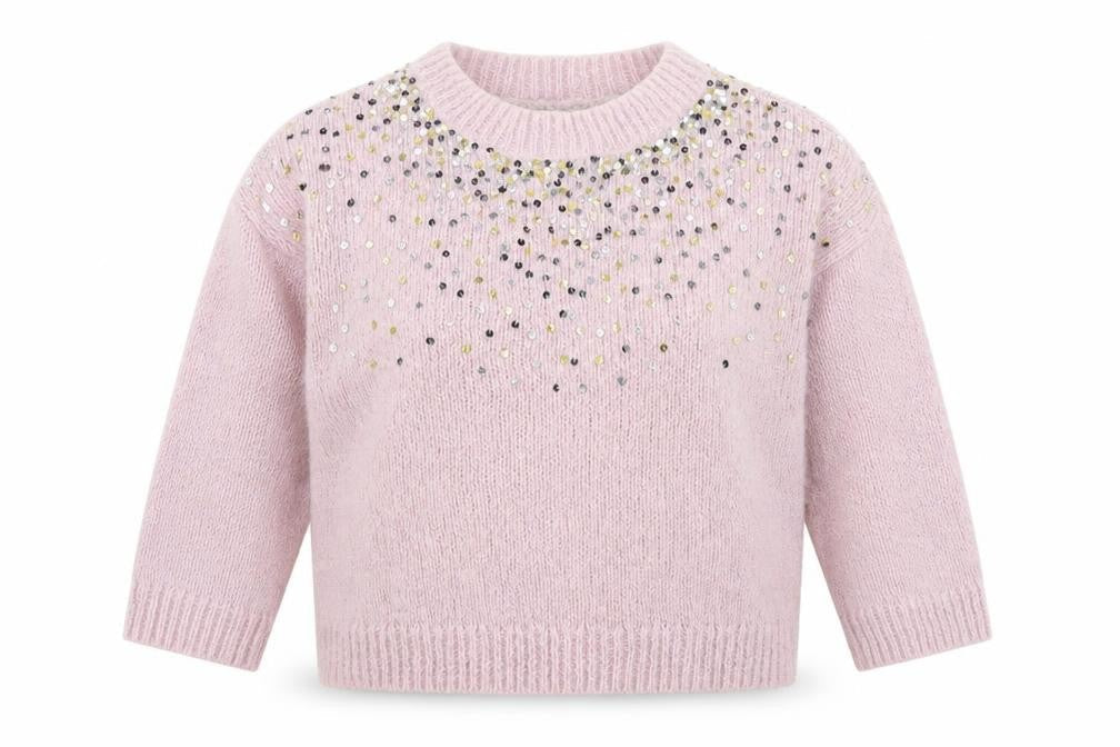 Part Two Womens Pink Scoop Neck Polyamide Pullover Jumper Size XS
