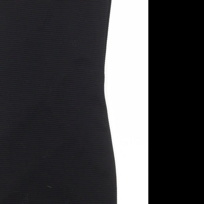 Alwear Womens Black Polyester Bodycon Size 10 Scoop Neck Pullover