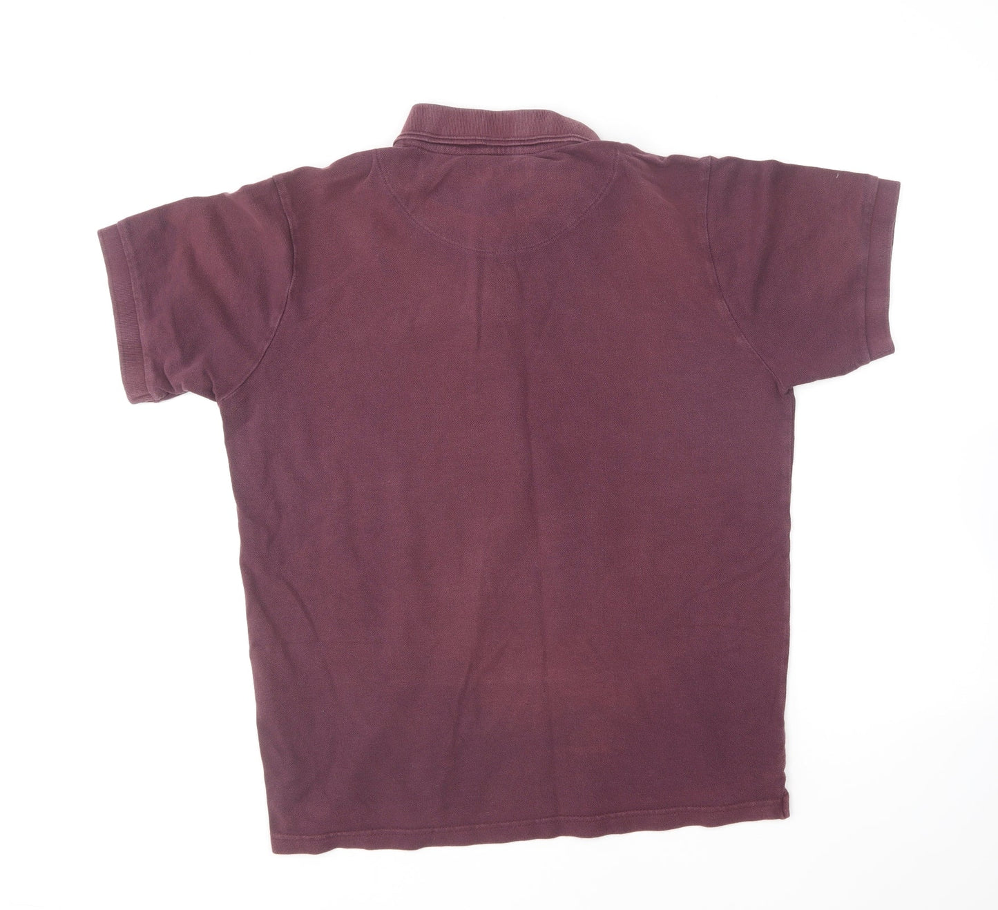 Capsule Mens Purple Cotton Polo Size L Collared Pullover