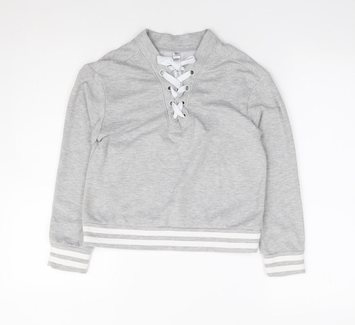 90 Degree Girls Grey Rayon Pullover Sweatshirt Size M Pullover