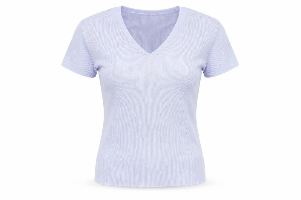 Preworn Womens Purple V-Neck Polyester Pullover Jumper Size S