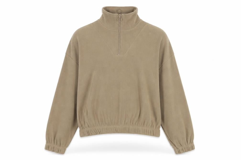 Primark Womens Brown Polyester Pullover Sweatshirt Size 4 Zip