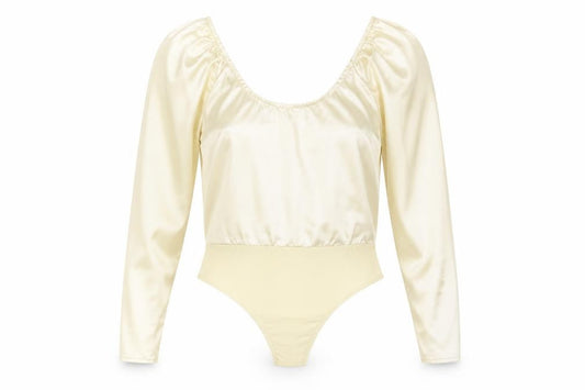 In the Style Womens Gold Polyester Bodysuit One-Piece Size 10 Snap