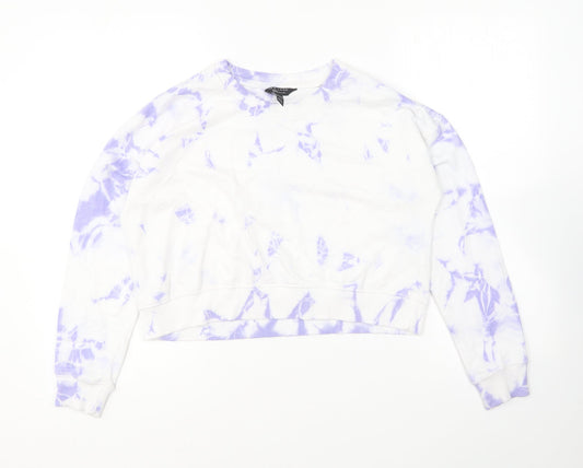New Look Girls Multicoloured Polyester Pullover Sweatshirt Size 12-13 Years Pullover - Tie Dye