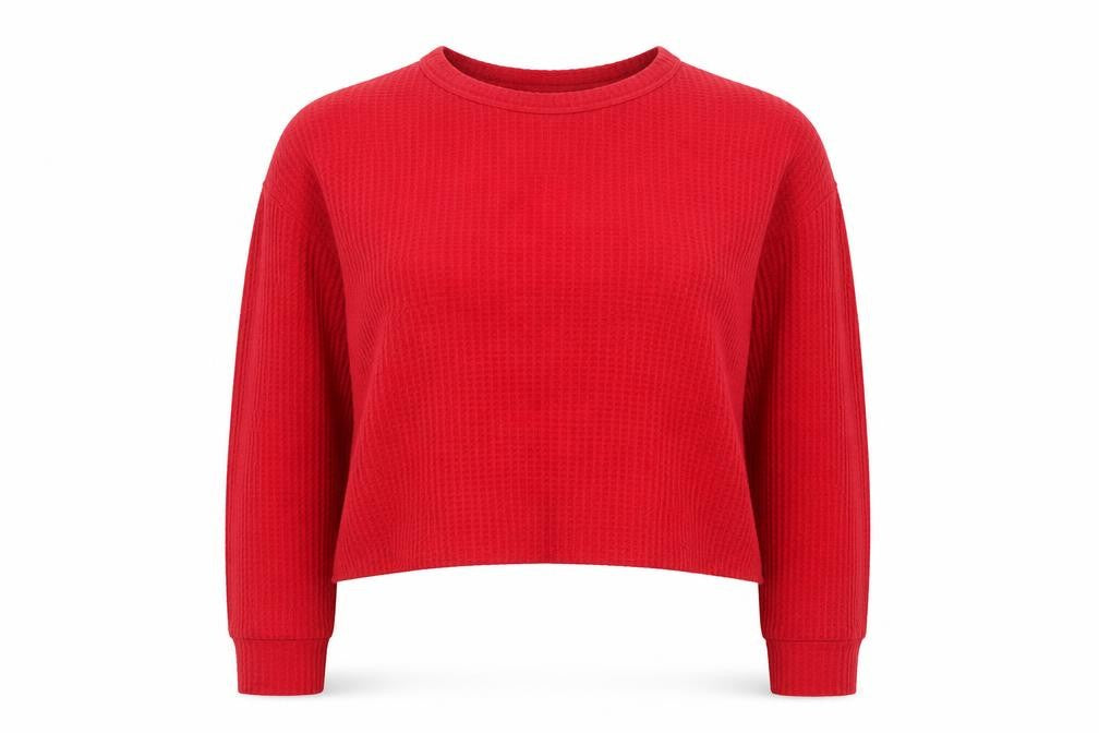 Primark Womens Red Roll Neck Polyester Pullover Jumper Size M