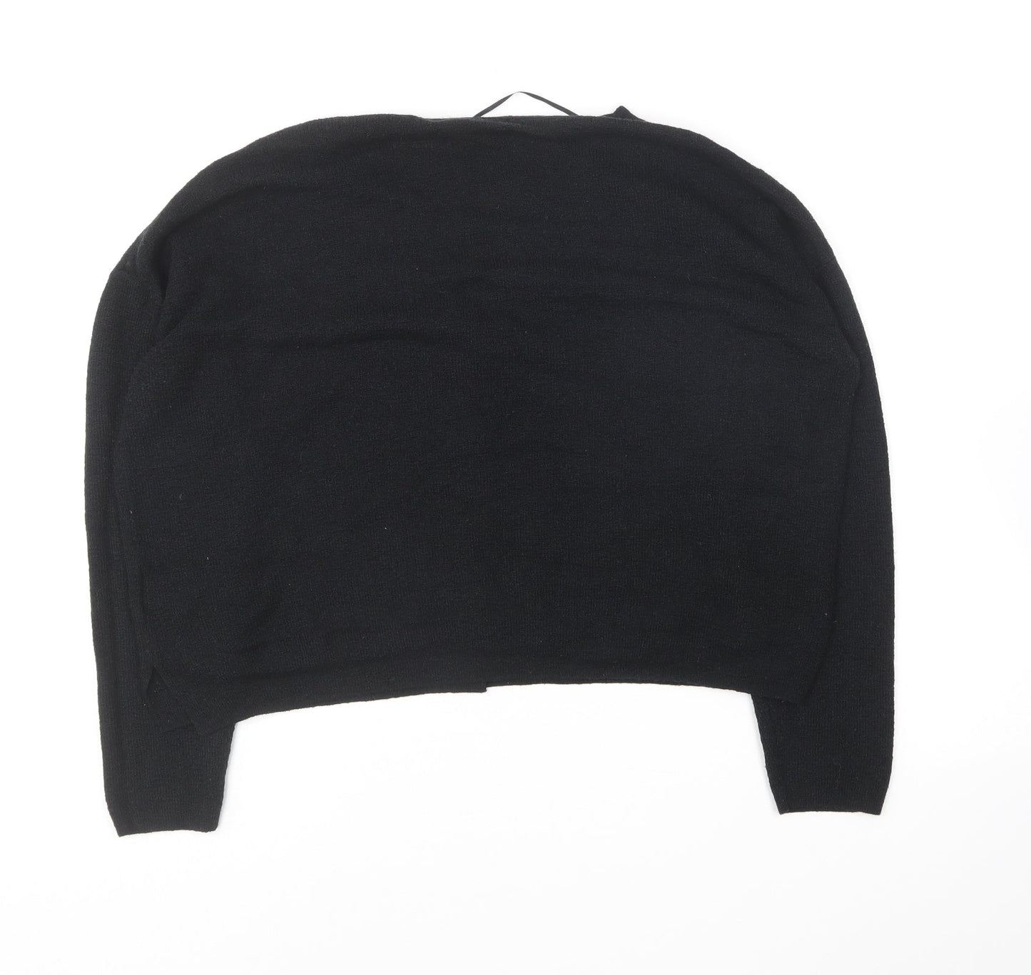 Marks and Spencer Womens Black V-Neck Acrylic Cardigan Jumper Size S