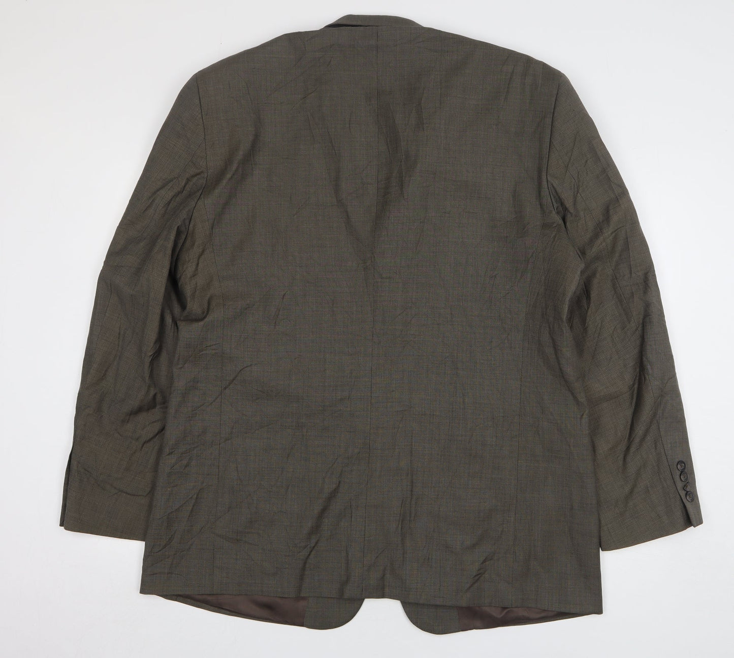 Stafford Mens Green Wool Jacket Suit Jacket Size 46