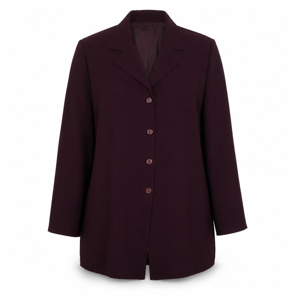 Design Essentials Womens Purple Polyester Jacket Suit Jacket Size 16