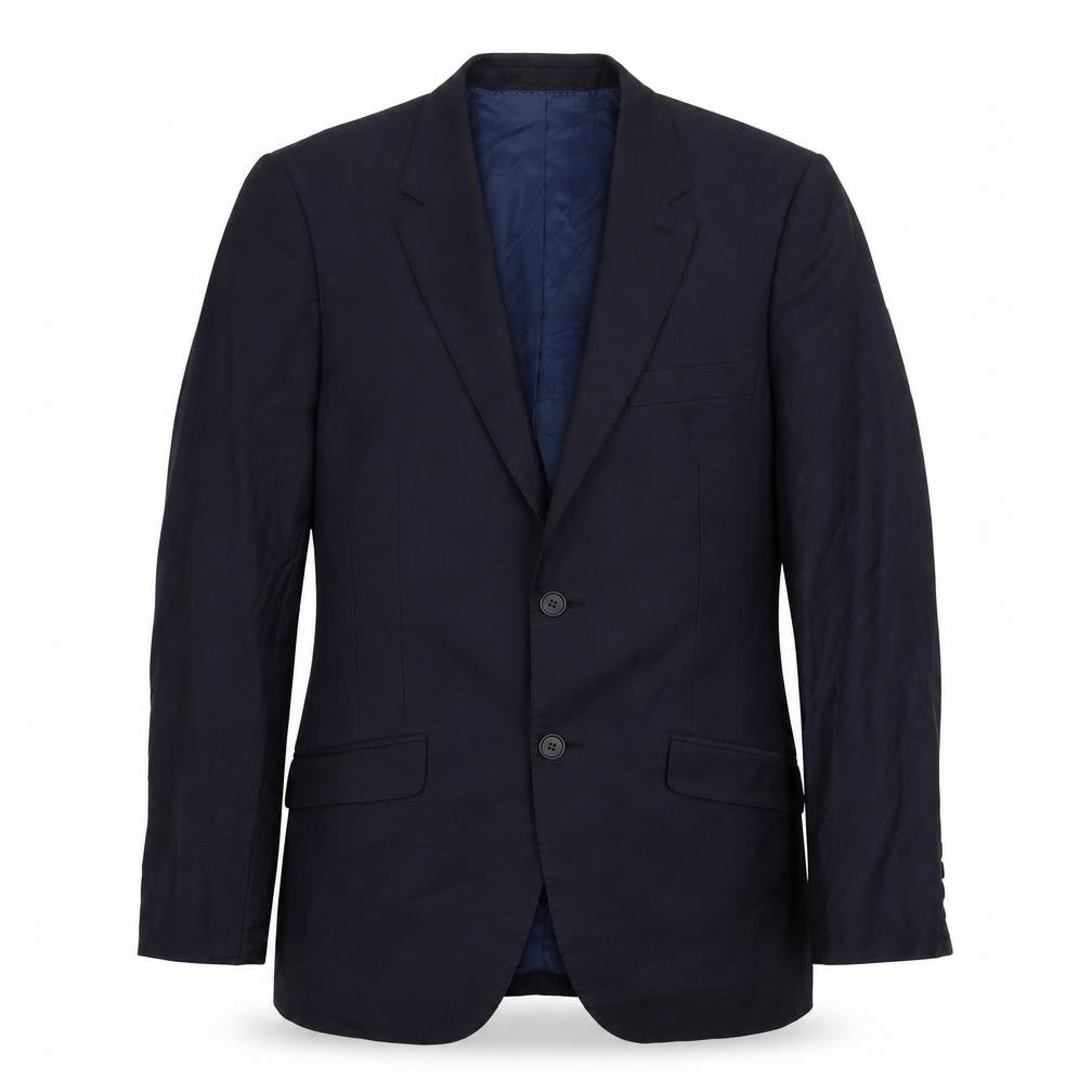 Linea Mens Blue Wool Jacket Suit Jacket Size 36