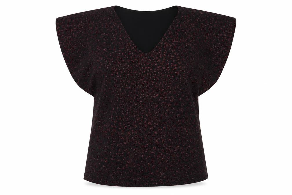 Principles Womens Purple Animal Print Nylon Basic Blouse Size 12 V-Neck