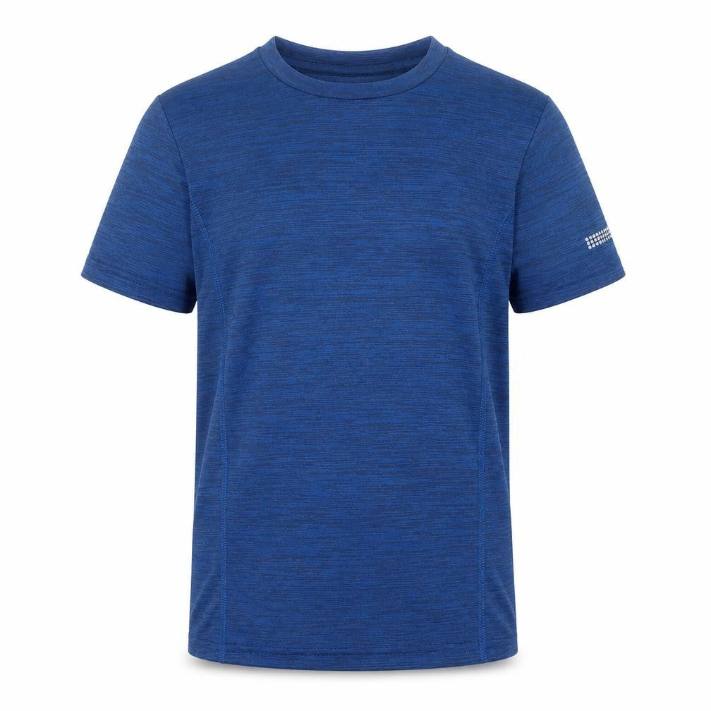 Dunnes Stores Boys Blue Polyester Basic T-Shirt Size 7-8 Years Crew Neck Pullover