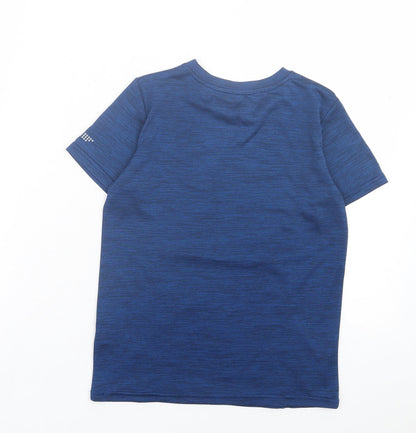 Dunnes Boys Blue Polyester Basic T-Shirt Size 7-8 Years Crew Neck Pullover