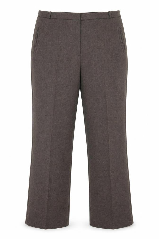 Autonomy Womens Brown Polyester Trousers Size 16 L27 in Regular Hook & Eye