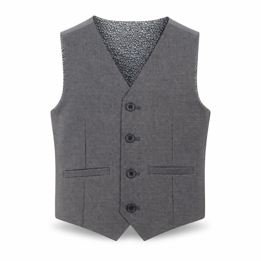 Next Boys Grey Gilet Blazer Size 3-4 Years Button - Suit