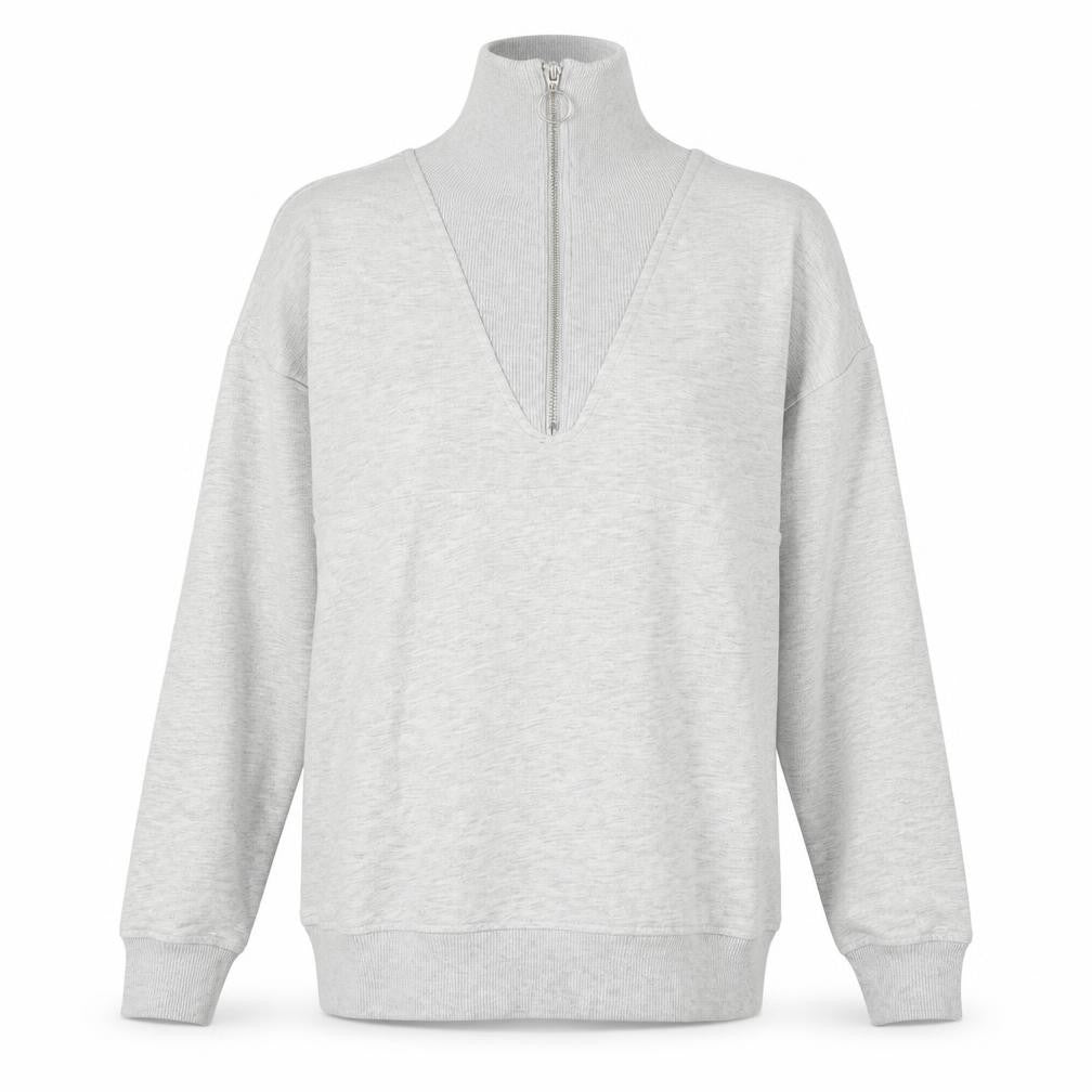 F&F Womens Grey Cotton Full Zip Hoodie Size 10 Zip
