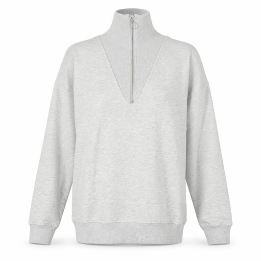 F&F Womens Grey Cotton Full Zip Hoodie Size 10 Zip