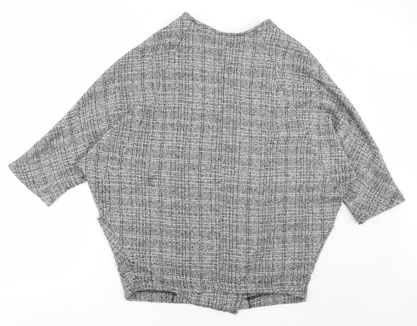 Atmosphere Womens Grey V-Neck Polyester Cardigan Jumper Size 18