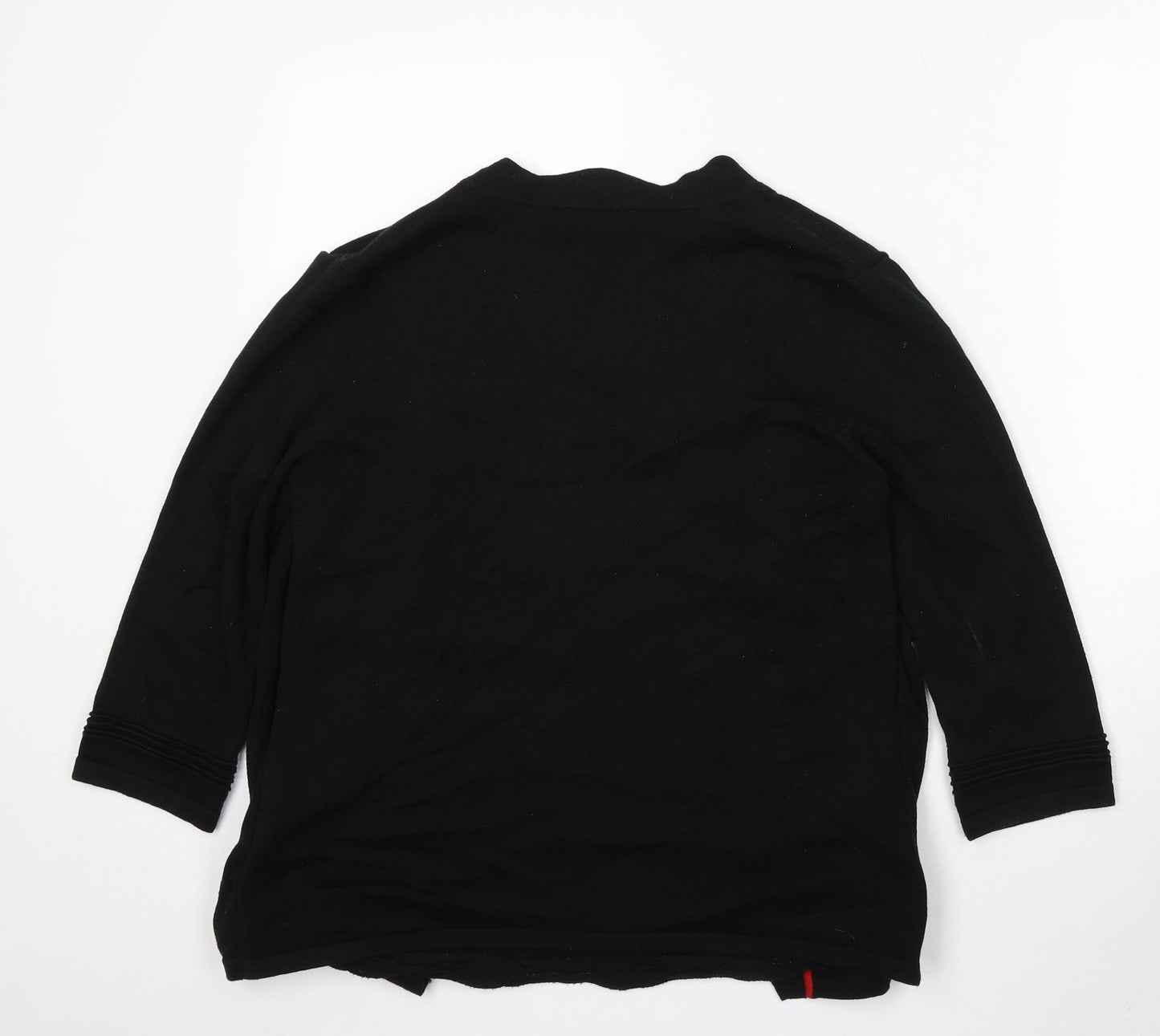 Marks and Spencer Womens Black Round Neck Acrylic Pullover Jumper Size 14