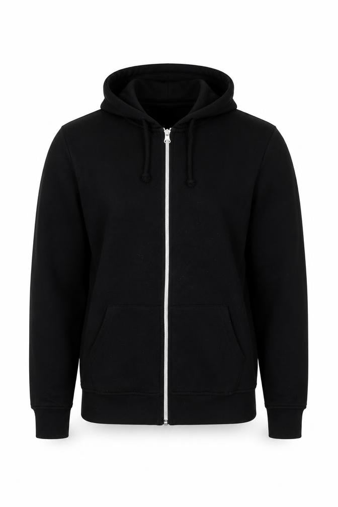 Primark Mens Black Polyester Full Zip Hoodie Size XS - 2XS