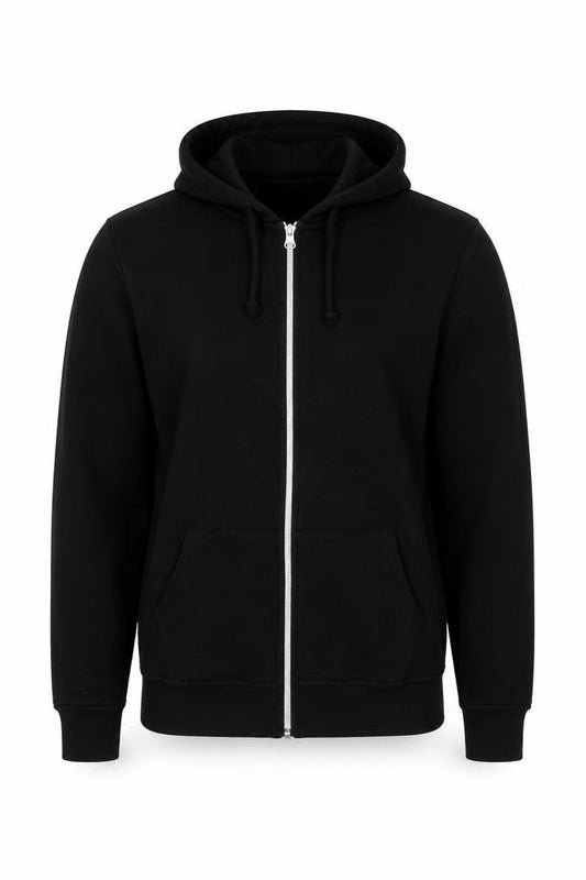 Primark Mens Black Polyester Full Zip Hoodie Size XS - 2XS