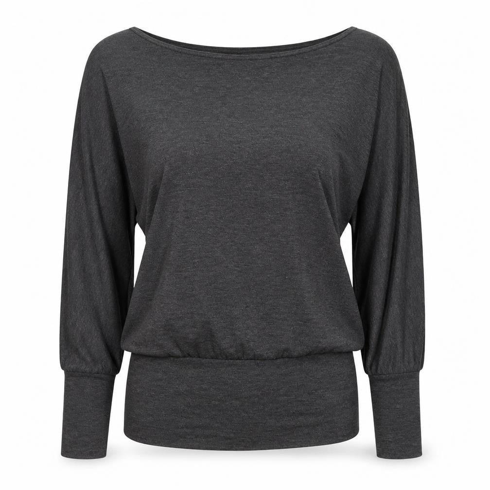 Nice Collection Womens Grey Round Neck Polyester Pullover Jumper Size M