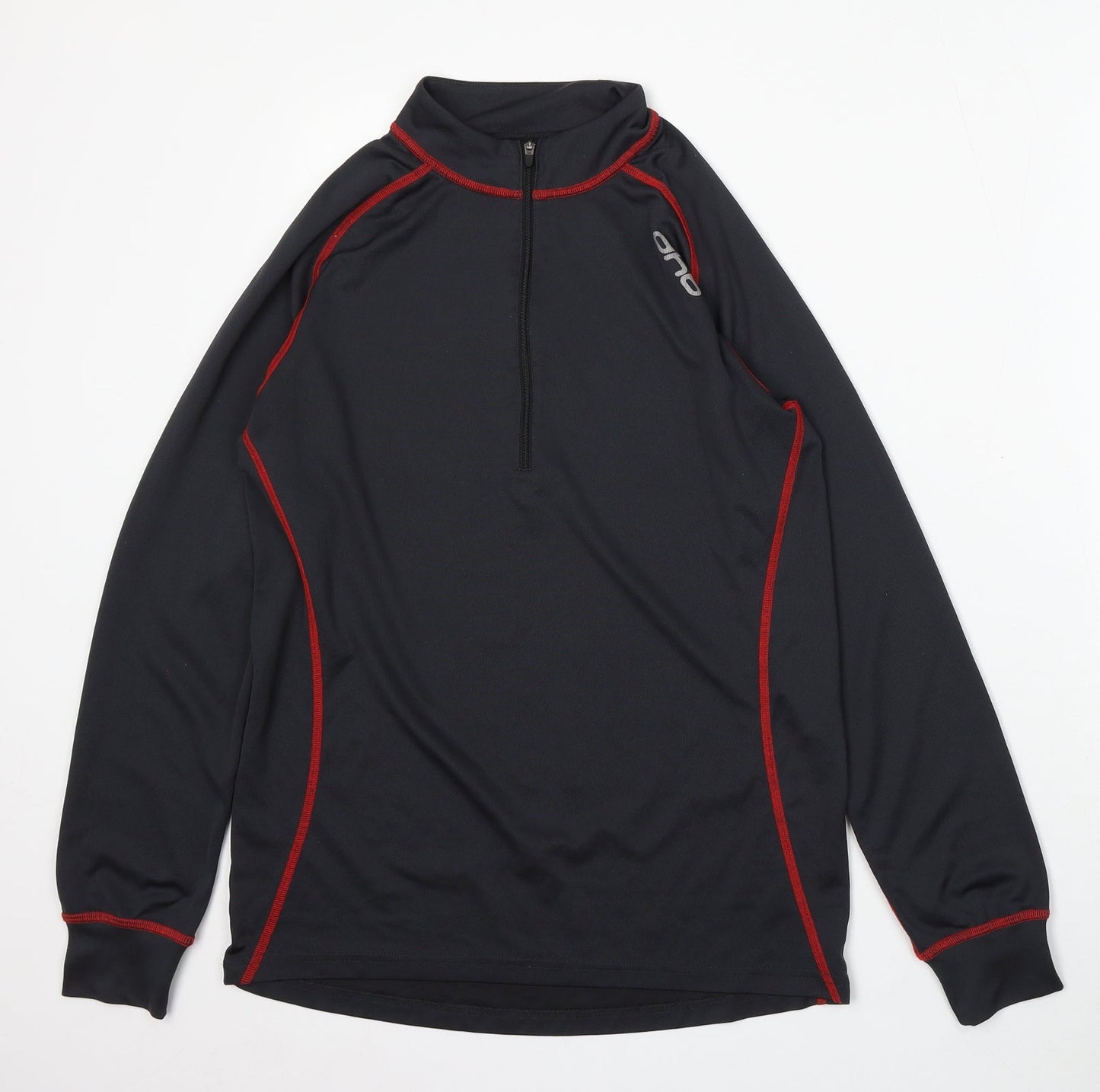 DHB Womens Black Polyester Pullover Sweatshirt Size M Zip