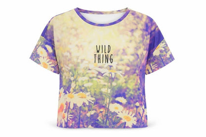 ASOS Womens Multicoloured Floral Polyester Basic T-Shirt Size 12 Round Neck