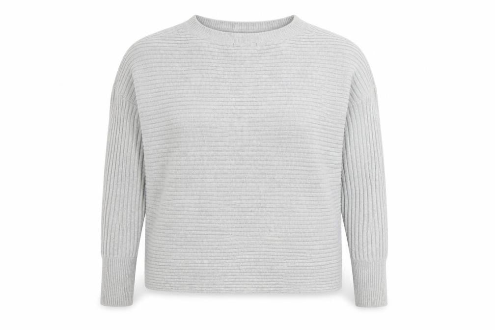 F&F Womens Grey Round Neck Polyester Pullover Jumper Size M