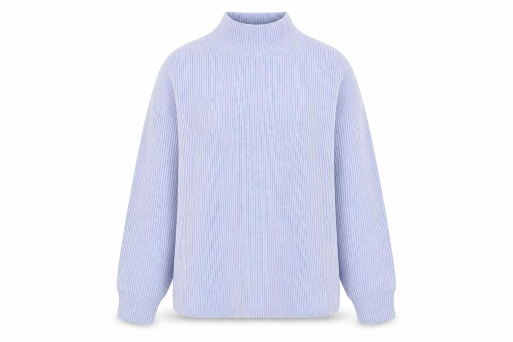 TU Womens Blue Polyester Pullover Sweatshirt Size 16 Pullover