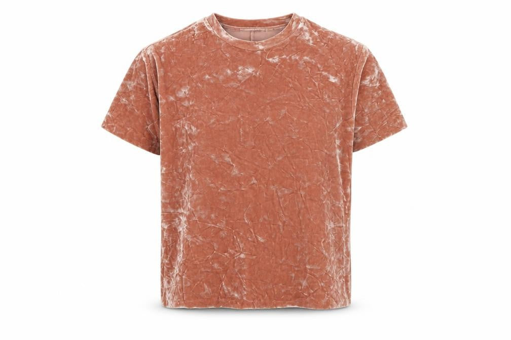 Zara Womens Brown Polyester Basic T-Shirt Size S Round Neck