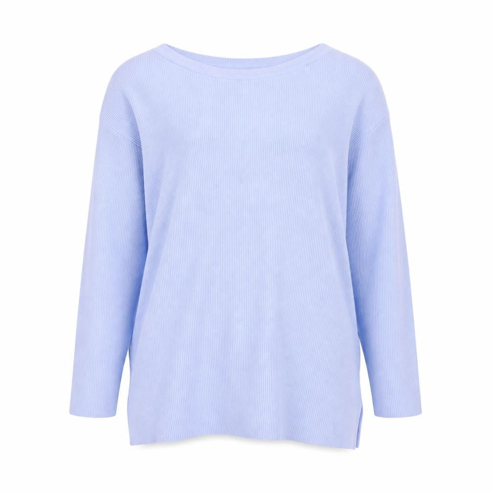 Alexara Womens Blue Round Neck Modal Pullover Jumper Size M