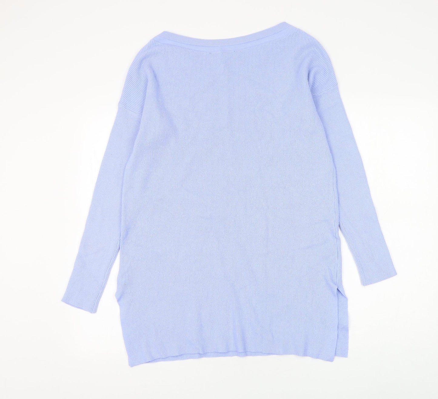 Alexara Womens Blue Round Neck Modal Pullover Jumper Size M