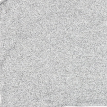 H&M Womens Grey Round Neck Viscose Pullover Jumper Size S