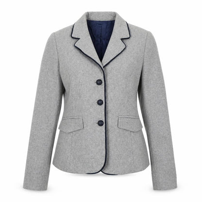 Vila Gallo Womens Grey Jacket Blazer Size 10 Button - Deer