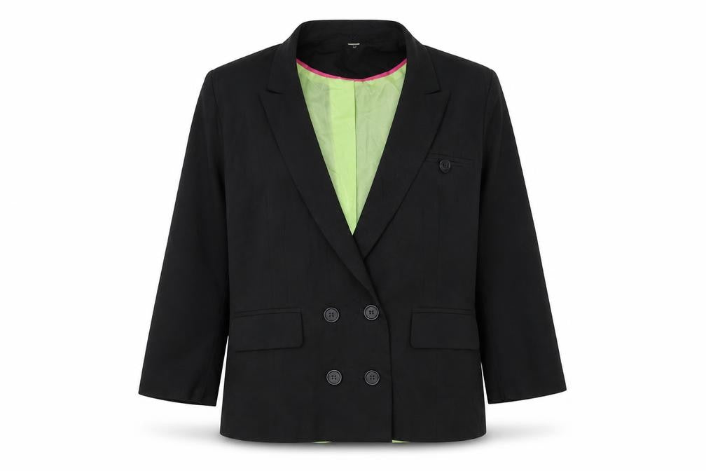 Primark Womens Black Jacket Blazer Size 14 Button