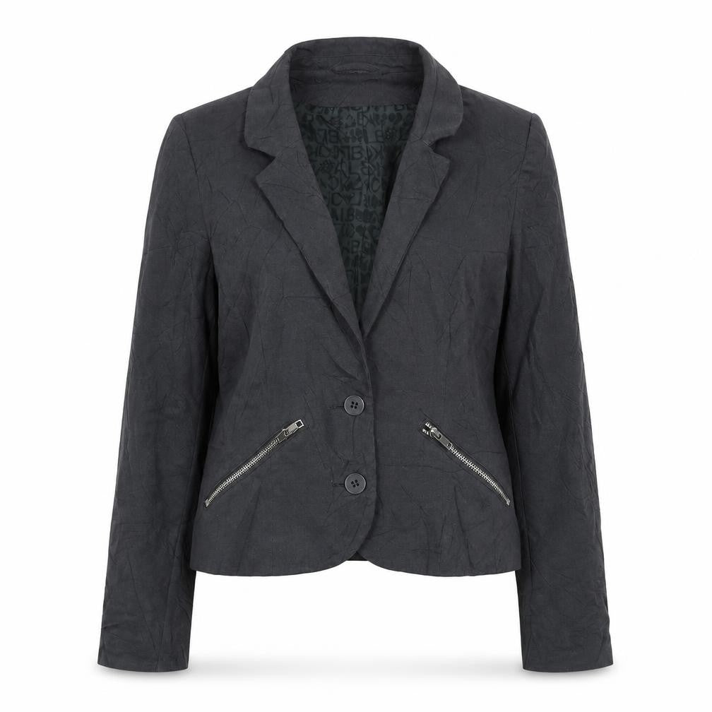 H&M Womens Grey Jacket Blazer Size 12 Button