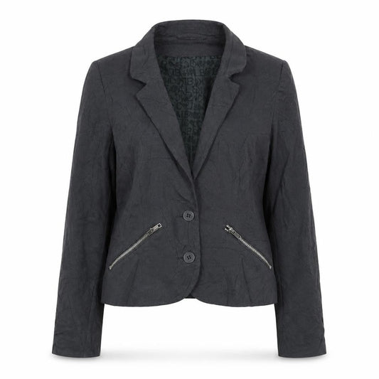 H&M Womens Grey Jacket Blazer Size 12 Button