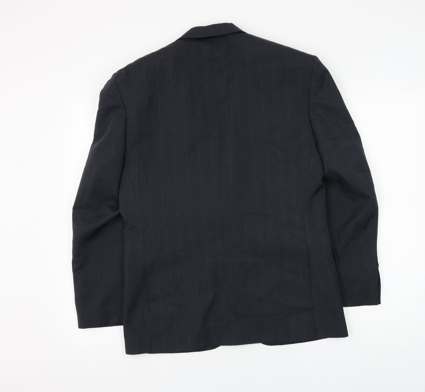 Burton Mens Grey Polyester Jacket Suit Jacket Size 36