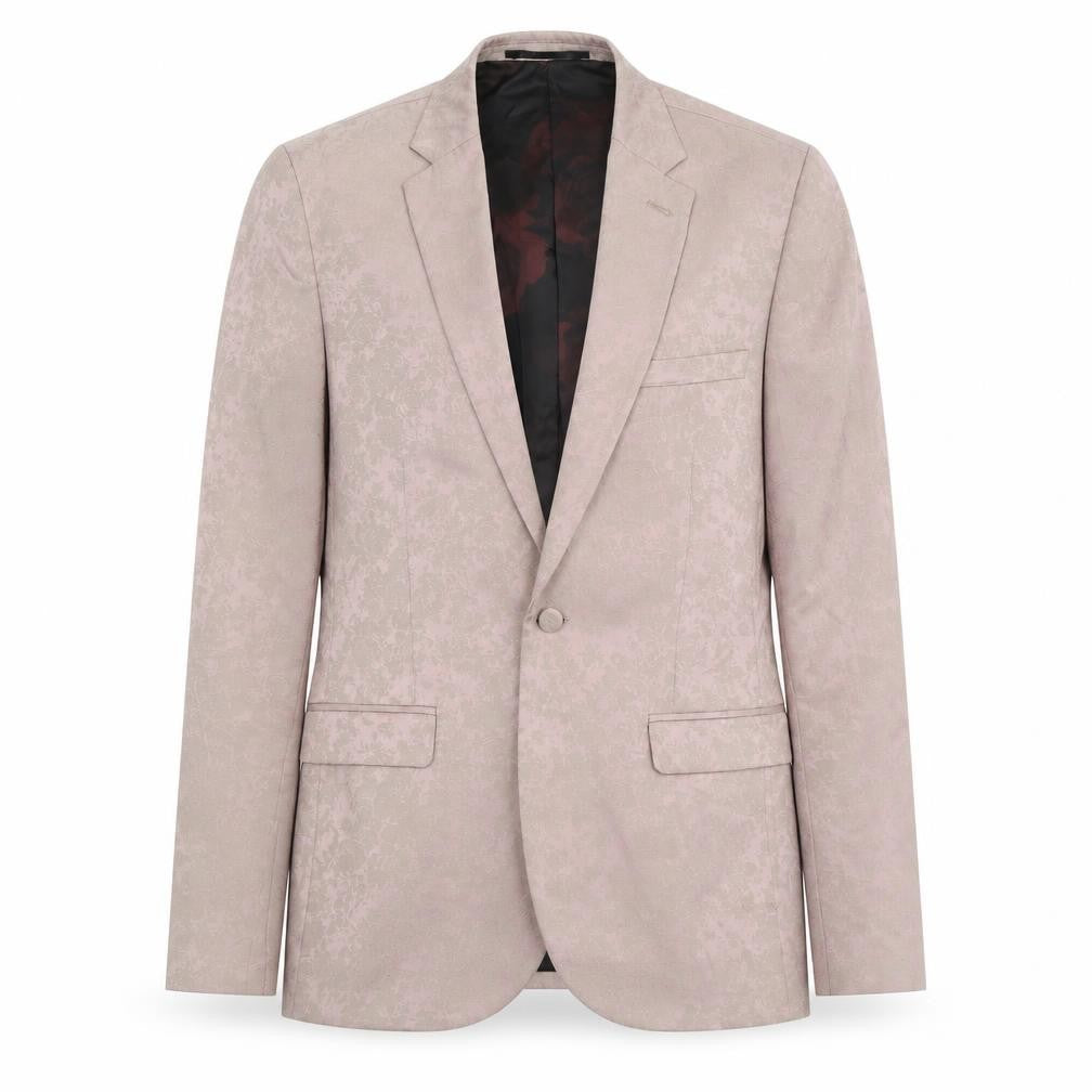 Swear & Mason Womens Pink Floral Polyester Jacket Suit Jacket Size M