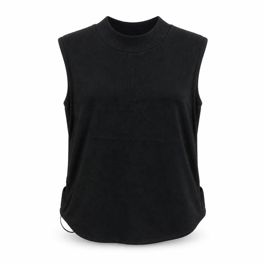Zara Womens Black Polyamide Basic Tank Size M High Neck