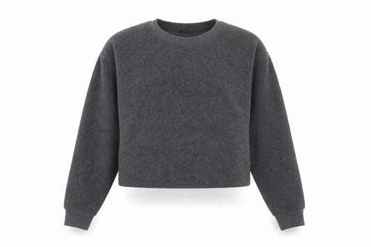 New Look Womens Grey Polyester Pullover Sweatshirt Size 12 Pullover